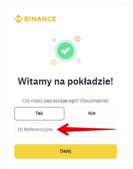 binance bonus id referencyjne